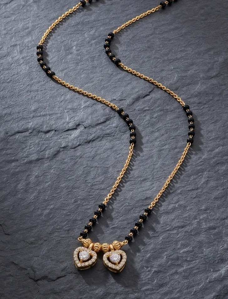 Minimalist Twin-Charm Mangalsutra